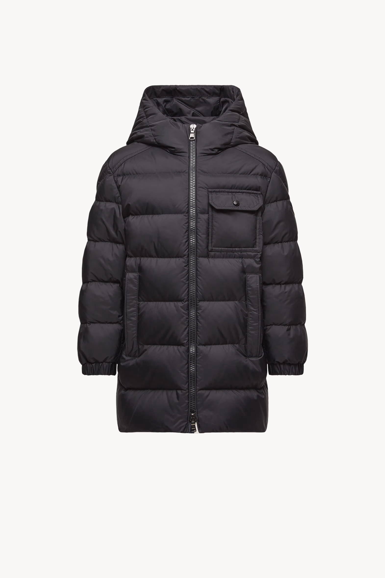Alani Hooded Down Jacket Boy Black Moncler 0